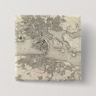 Stockholm, Sweden 15 Cm Square Badge
