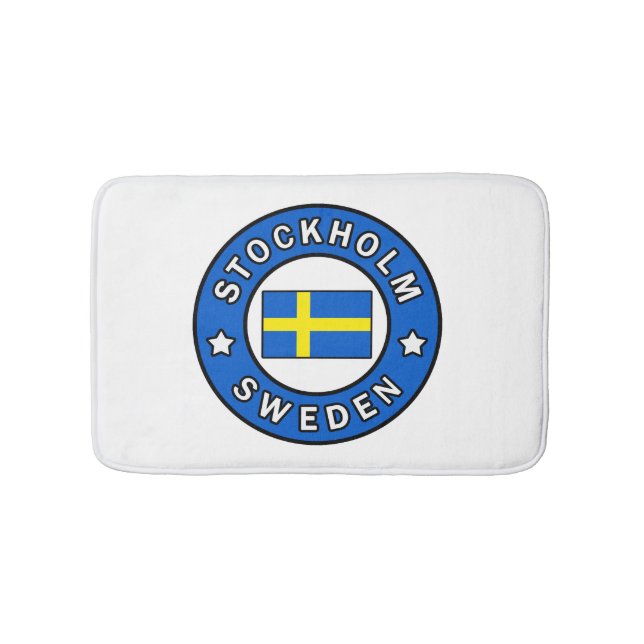 Stockholm Sweden Bath Mat (Front)