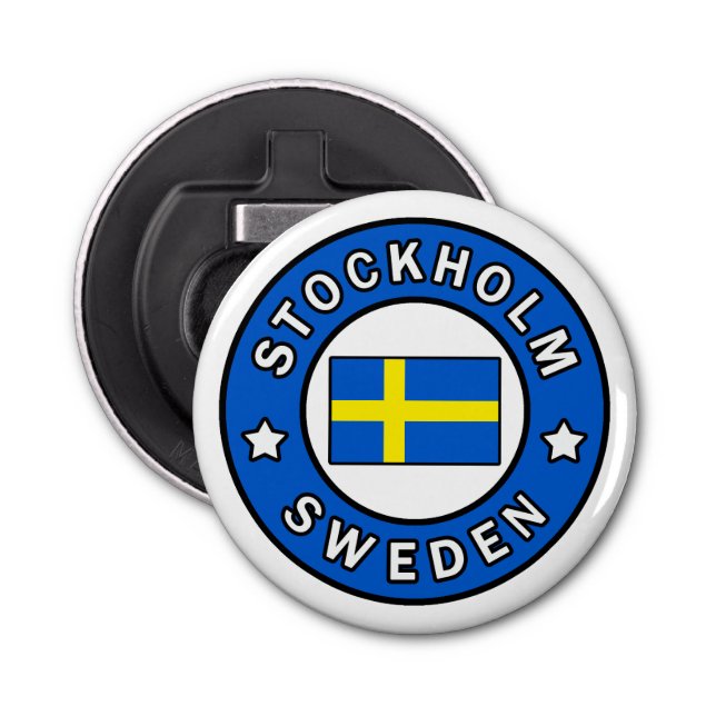 Stockholm Sweden Bottle Opener (Front)