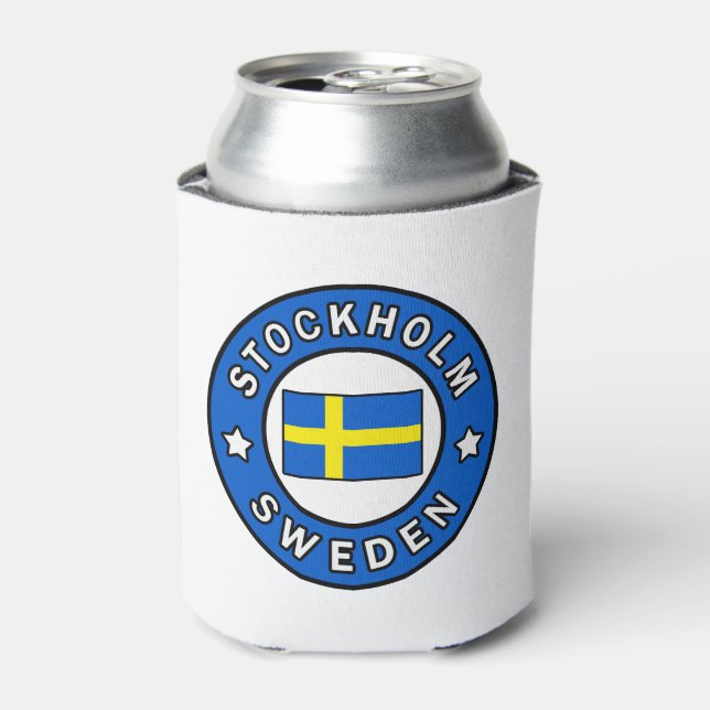 Stockholm Sweden Can Cooler (Can Front)