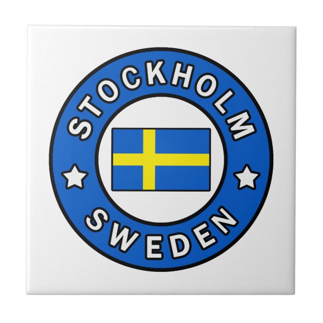 Stockholm Sweden Ceramic Tile (Front)