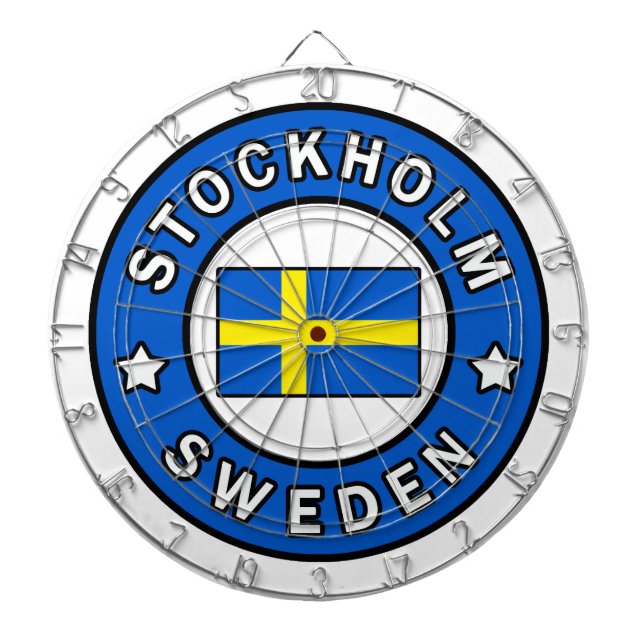 Stockholm Sweden Dartboard (Front)