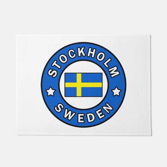 Stockholm Sweden Doormat (Front)