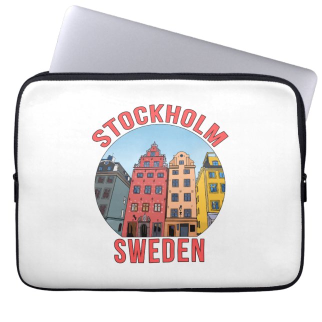 Stockholm Sweden Laptop Sleeve (Front)