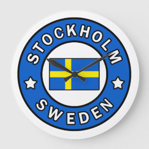 Stockholm Sweden Large Clock