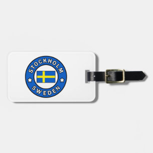 Stockholm Sweden Luggage Tag