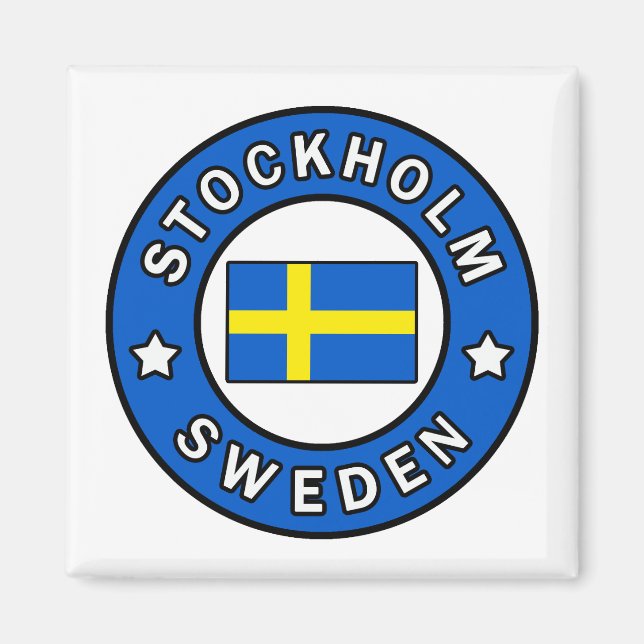 Stockholm Sweden Magnet (Front)