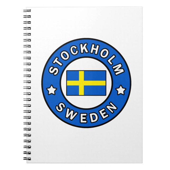Stockholm Sweden Notebook (Front)