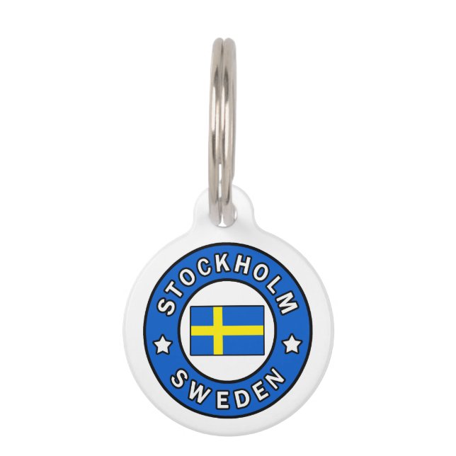 Stockholm Sweden Pet Tag (Front)