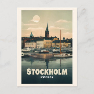 Stockholm sweden postcard