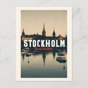 Stockholm sweden postcard
