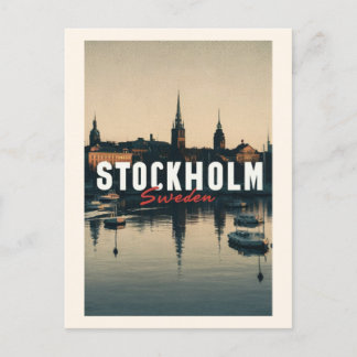 Stockholm sweden postcard