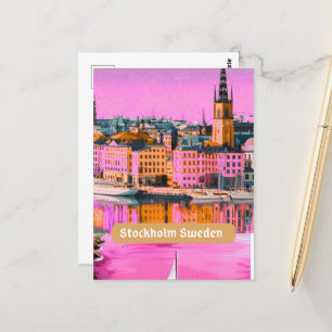 Stockholm Sweden Postcard, Stockholm Postcard, Swe Postcard