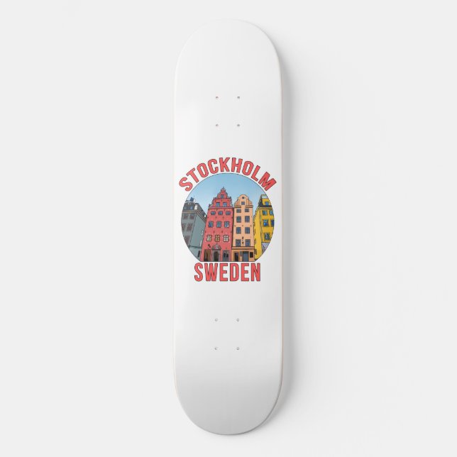 Stockholm Sweden Skateboard (Front)