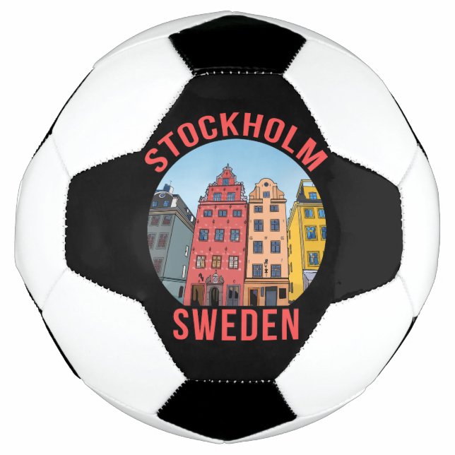 Stockholm Sweden Soccer Ball (Front)