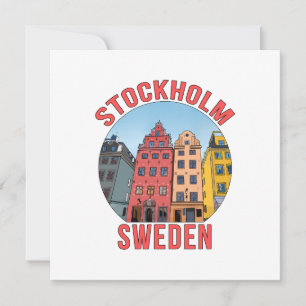 Stockholm Sweden Thank You Card