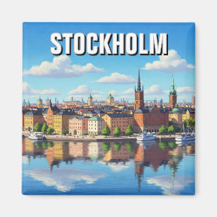 Stockholm Sweden Travel Magnet