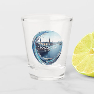 Stockholm Sweden Travel Shot Glass