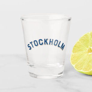 Stockholm, Sweden Vintage Arch Shot Glass