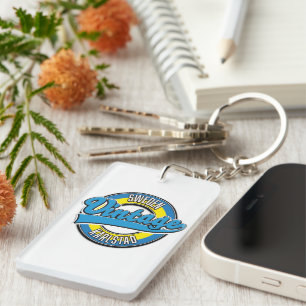 Stockholm Sweden vintage logo Keychain