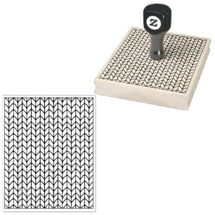 STOCKINETTE STITCH 4"x5" Rubber Stamp / Vertical