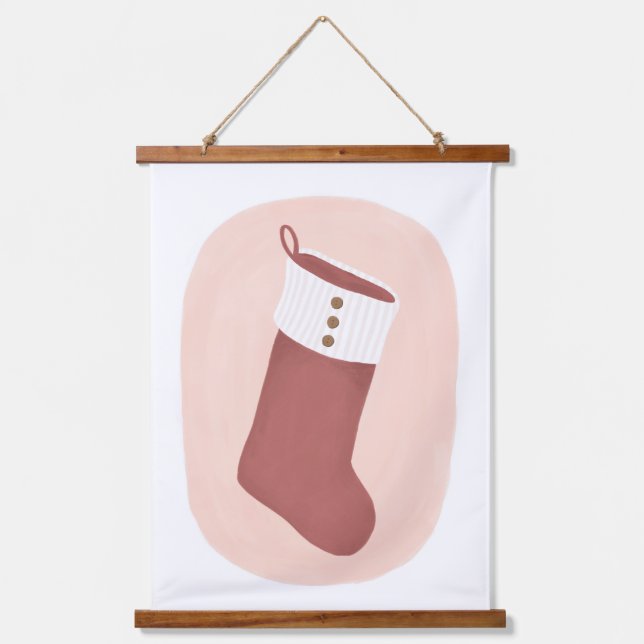 Stocking Christmas Holiday Home Decor Hanging Tapestry (Front)