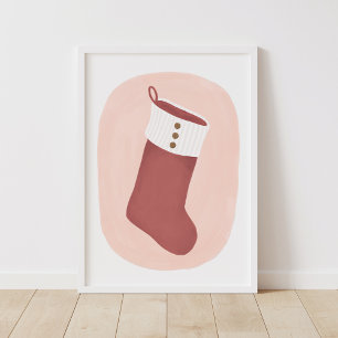 Stocking Christmas Holiday Home Decor Wall Art