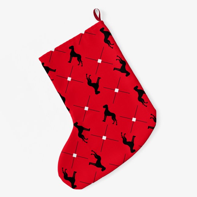 Stocking Great Dane Pattern (Back (Hanging))