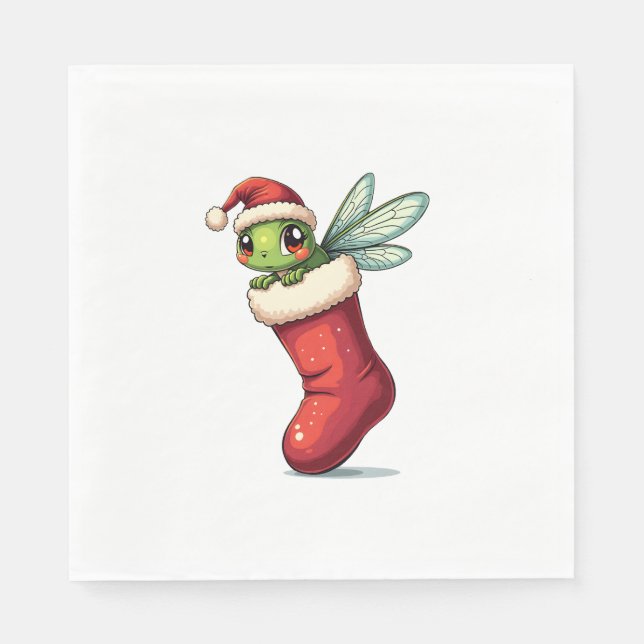 Stocking Stuffer Dragonfly Napkin (Front)