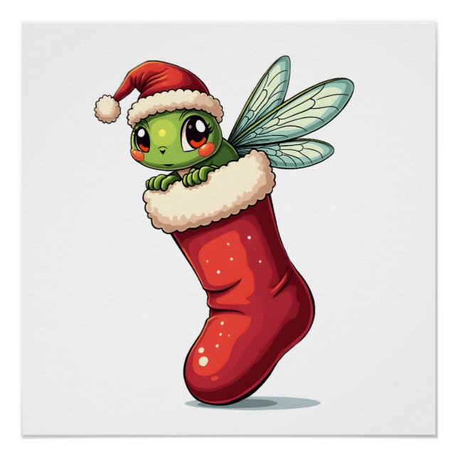 Stocking Stuffer Dragonfly Poster (Front)