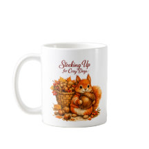 Stocking Up for Cosy Days Squirrel Mug – Autumn Wa