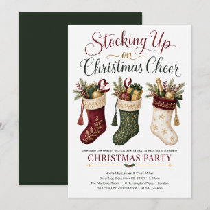 Stocking Up on Christmas Cheer Invitation