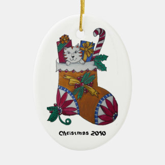 Stockings All Stuffed Ceramic Tree Decoration