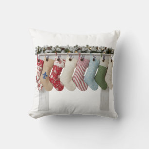 Stockings are hung - Cute Christmas Cushion