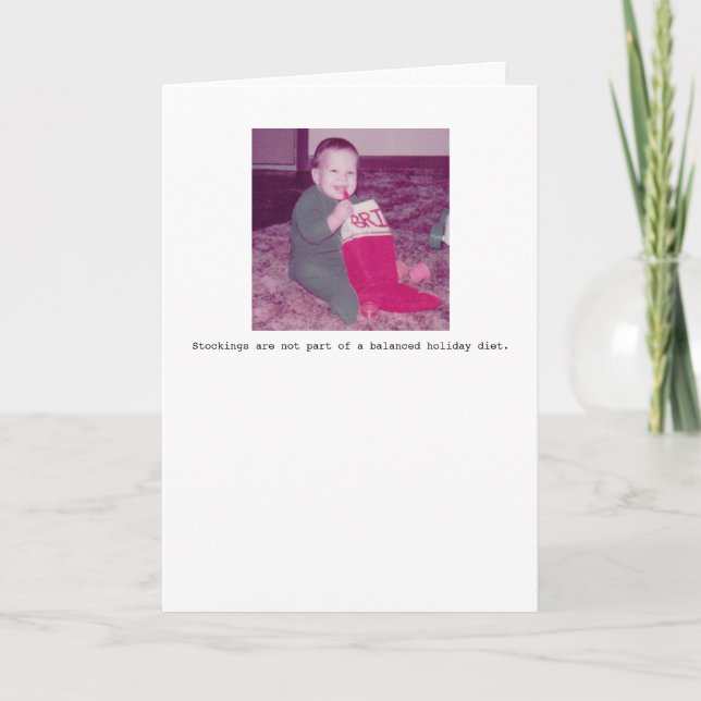 Stockings Holiday Greeting Card (Front)