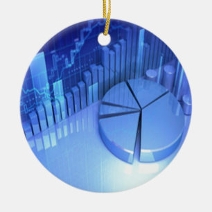 StockMarketChart Ceramic Tree Decoration
