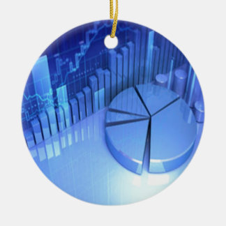 StockMarketChart Ceramic Tree Decoration