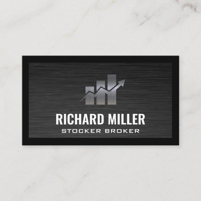 Stocks Chart | Finance Business Card (Front)