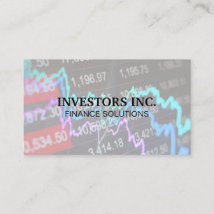 Stocks Chart   Graph   Finance Business Card