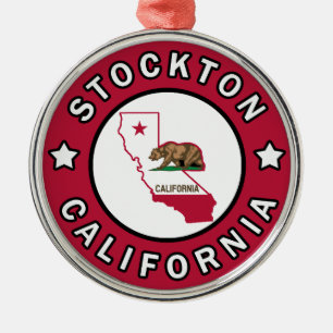 Stockton California Metal Tree Decoration