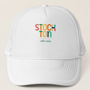 Stockton California Mid Century, Pop Art, Trucker Hat