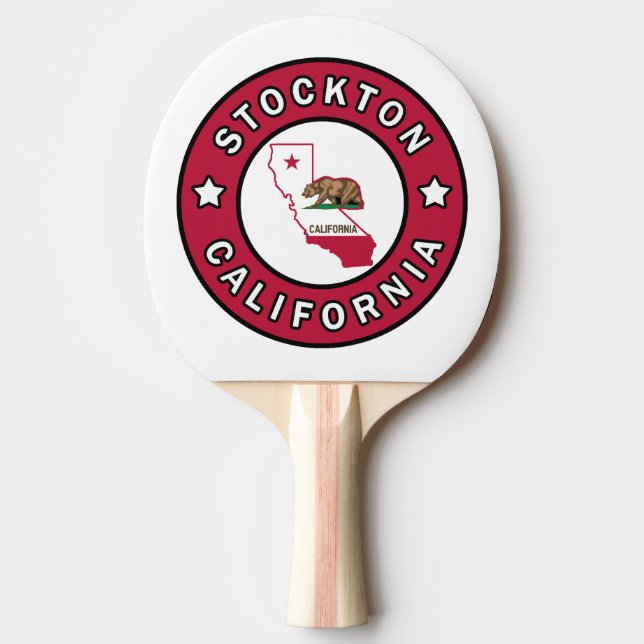 Stockton California Ping Pong Paddle (Front)