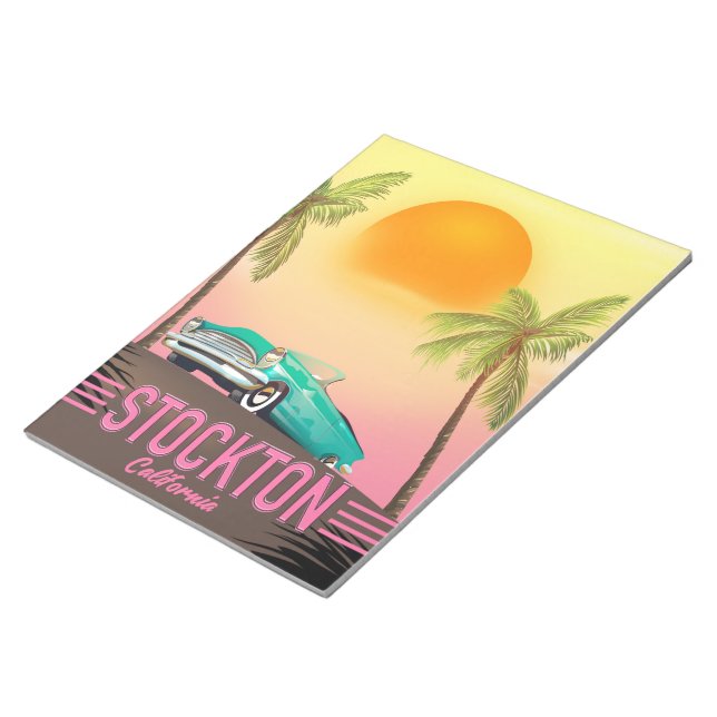 Stockton California USA Notepad (Angled)