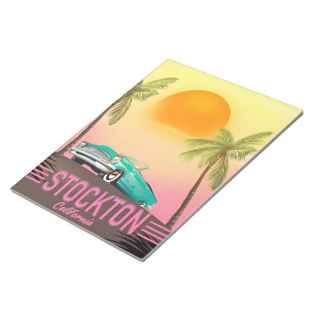 Stockton California USA Notepad (Angled)