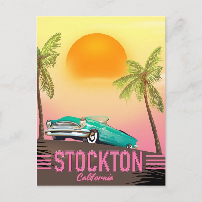 Stockton California USA Postcard (Front)