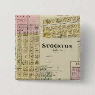 Stockton, Woodston, Rock Port, Clayton, Kansas 15 Cm Square Badge