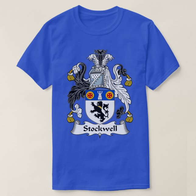 Stockwell Coat of Arms Family Crest  T-Shirt (Design Front)
