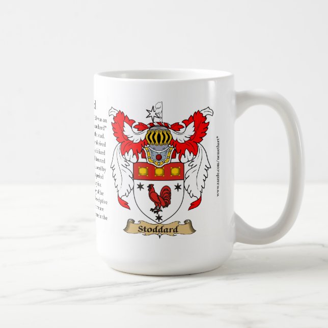 Stoddard, the Origin, the Meaning and the Crest Coffee Mug (Right)