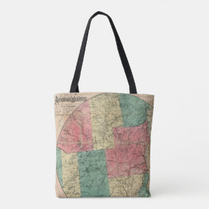 Stoddard's Map of the Adirondack Wilderness, 1883 Tote Bag