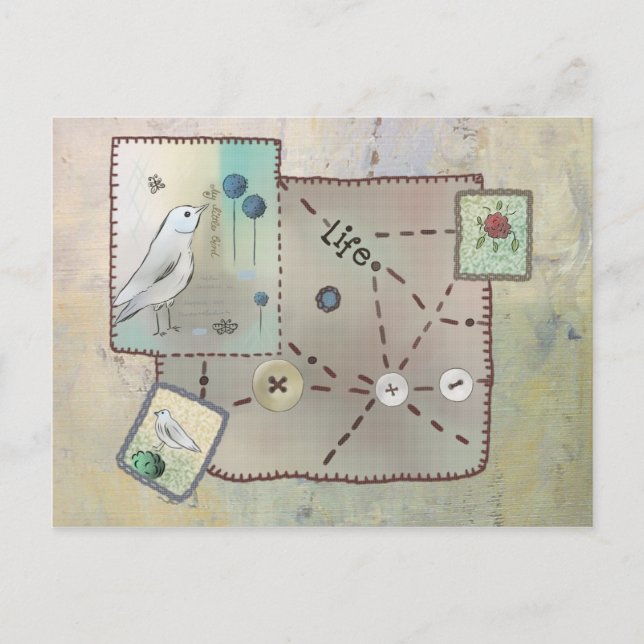 Stoffflicken Postcard (Front)